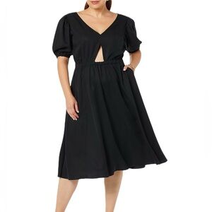 NWT TEREA Women's Jayla Cutout Midi Swing Dress